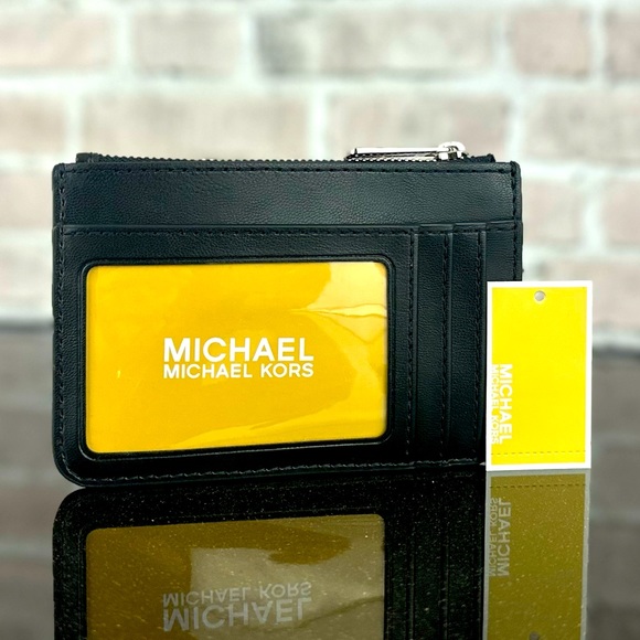 MICHAEL KORS JET SET TRAVEL QUILTED LEATHER SMALL COINPOUCH CARD WALLET BAG $188 - Picture 3 of 6